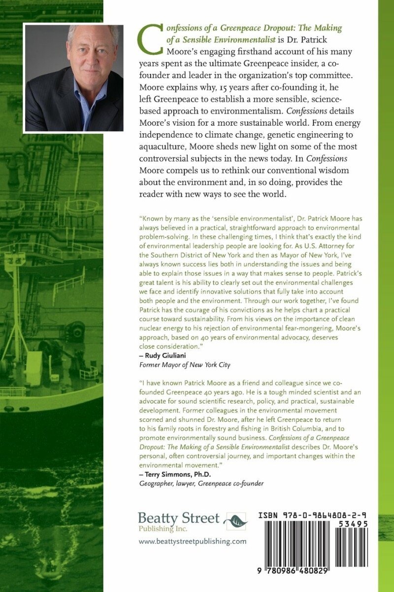 Confessions of a Greenpeace Dropout - back cover