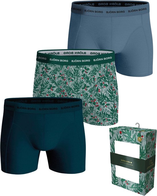 Bjorn Borg - Boxers Cotton Stretch 3 Pack Multicolour - Heren - Maat L - Body-fit