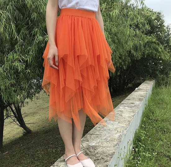 Magnifique Rok longue Oranje - Gracieuse - Différentes épaisseurs - Taille unique