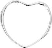 Behave Bangle in hart-vorm zilver-kleur