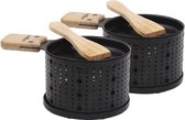 Cookut Lumi Raclette - Voor Kaas - Set voor 2 Personen - Zwart