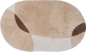 Badmat Bink - Beige Ovale 50 x 80 cm