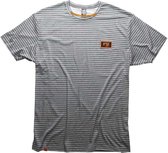 Fox Striped T-shirt Met Korte Mouwen Grijs XL Man