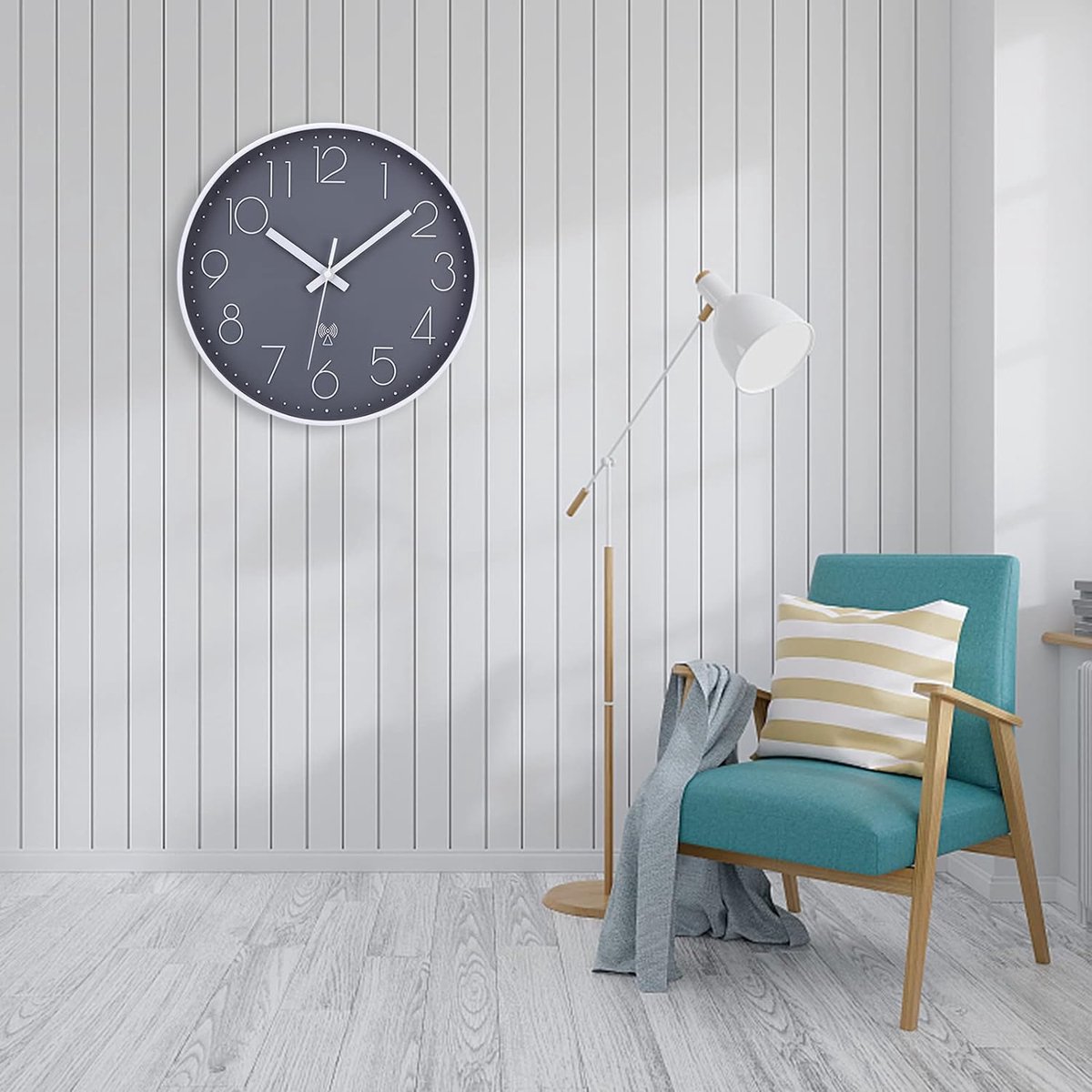 Horloge Murale Moderne - Horloge Météo avec Mouvement Silencieux - Horloge  de Bureau