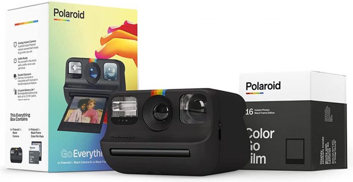 Polaroid Go Everything Box Black | Instant camera inclusief 16 films