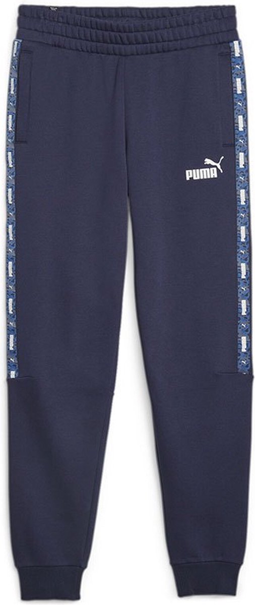 Puma Ess Tape Camo Trainingsbroek M Blauw