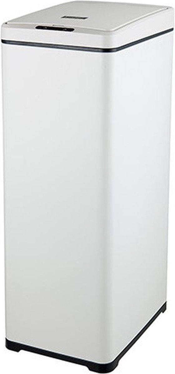 Witte prullenbak met sensor - KUSTAA (50 L)
