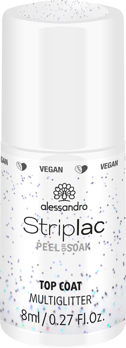 Goedkoopste Alessandro Striplac Top coat Multi Glitter 8 ml