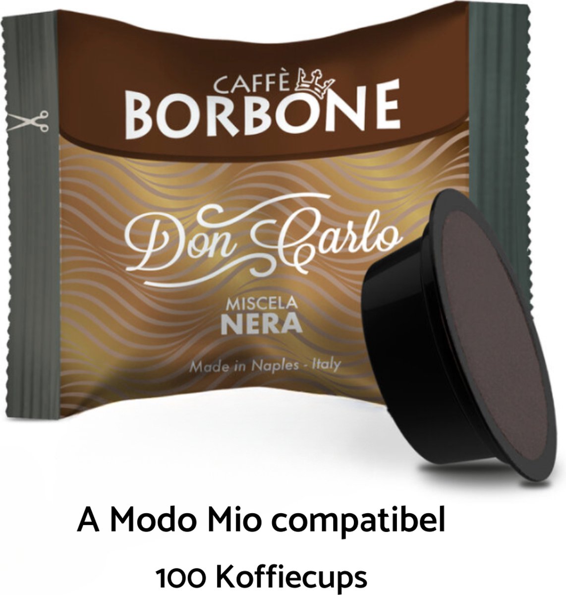 Caffè Borbone - Don Carlo Nera 100 Koffiecups - Lavazza a Modo Mio compatibel