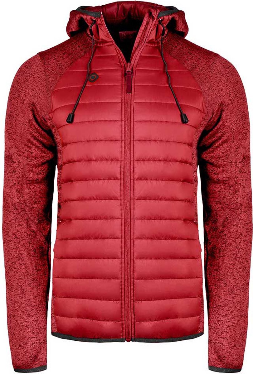Izas Navasa M Fleece Met Kap Man Zwart