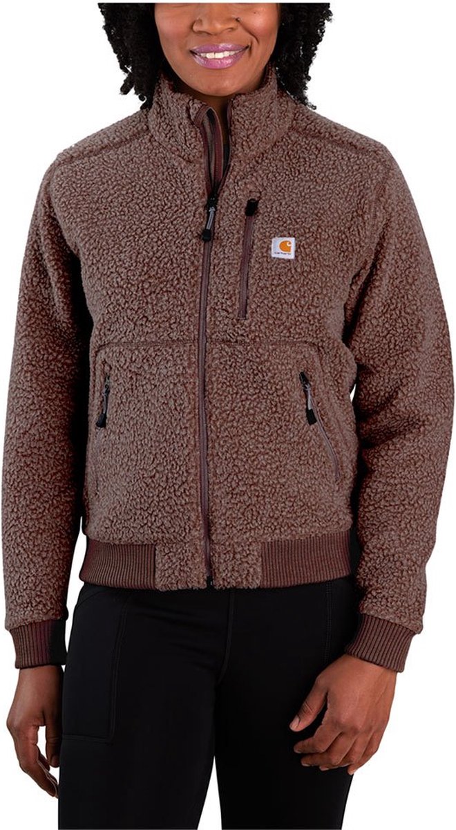 Carhartt Relaxed Fit Heather Fleece Jas Dames Nutmeg