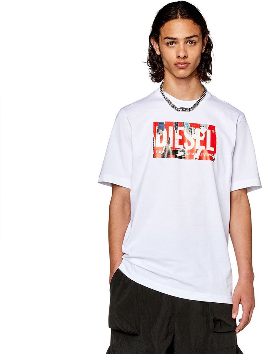 Diesel Just L13 T-shirt Met Korte Mouwen Man Wit
