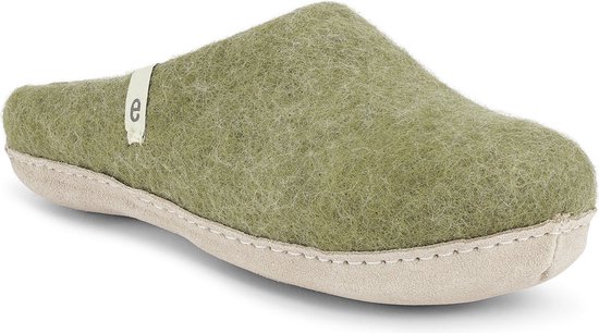 Foto: Egos copenhagen dames sloffen slipper moss green maat 38