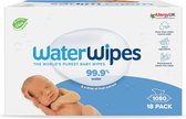 WaterWipes Lingettes Bio - 18 x 60 pièces - 1080 Lingettes