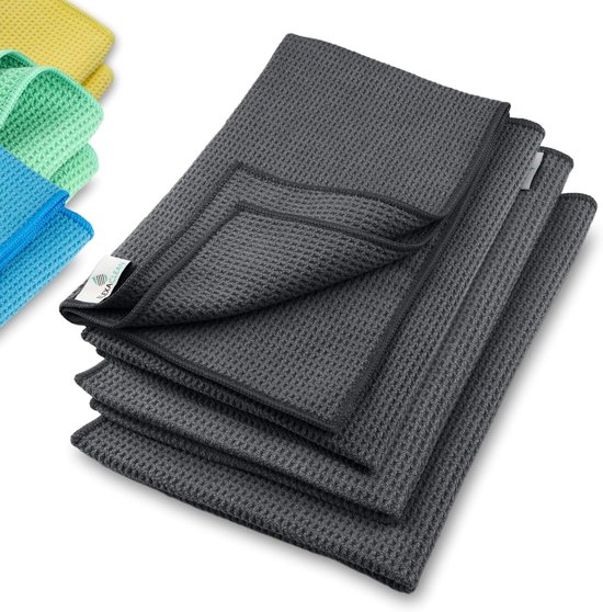 ELEXACLEAN Spülschwamm Topfreiniger Schwämme (3er Set, 10x8 cm, Grau) waschbar e