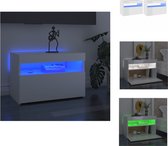 vidaXL TV-meubelen - Hifi-kasten - 60x35x40 cm - Met LED-verlichting - Kast