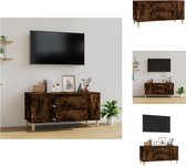 vidaXL Tv-meubel Scandinavische stijl - 102x44.5x50 cm - Gerookt eiken - Duurzaam hout - Kast