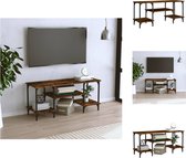 vidaXL Tv-meubel - Gerookt eiken - 102 x 35 x 45.5 cm - Duurzaam hout - Voldoende opbergruimte - Kast