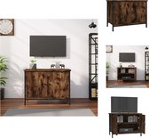vidaXL TV-meubel - Trendy en praktisch - TV-meubel - 60 x 35 x 45 cm - Gerookt eiken - Kast
