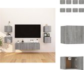 vidaXL TV-meubel - Sonoma eiken - 30.5x30x30cm - Incl - 8 stuks - Kast