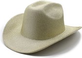 Chapeau de Cowboy - Or Métallisé | Ajustable | 56 à 58 cm | Mode Favorite