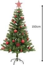 Kerstboom 150 cm - kerstversiering - kerst boom - 39 accessoires - kunstkerstboom