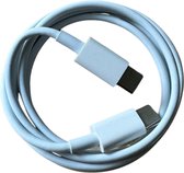 Cabletech - USB C Kabel - USB C naar USBC - 1M - Wit