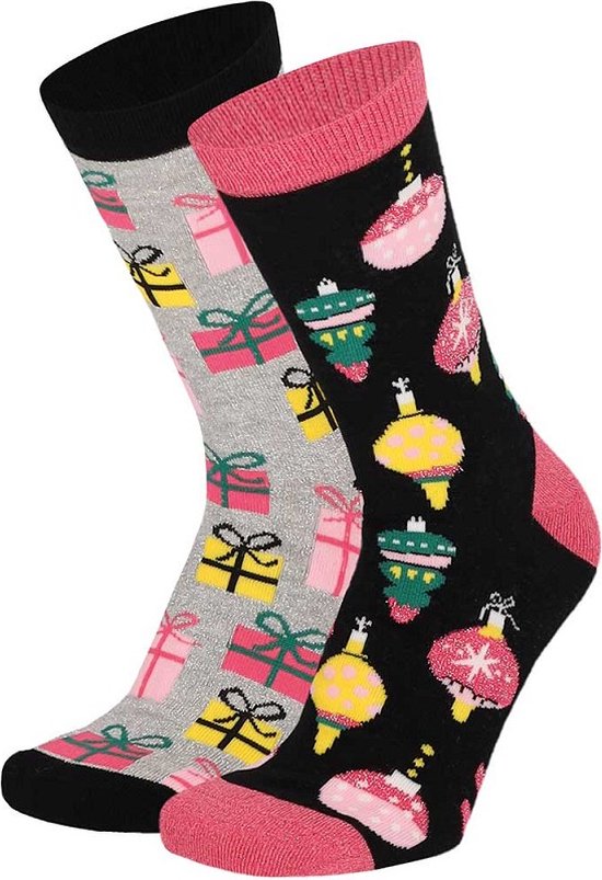 Apollo Foute Kerstsokken Heren 2-Pack Naughty Santa | Underwear District