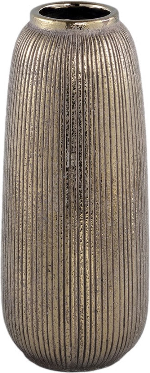 PTMD COLLECTION PTMD Avay Vaas 13 x 13 x 32 cm Keramiek Goud