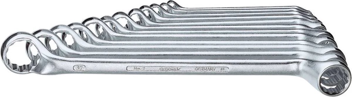 Gedore 6030900 Dubbele ringsleutelset 12-delig 6 - 32 mm DIN 838
