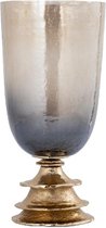 PTMD Windlicht Cevar - 21x21x44 cm - Glas - Champagne