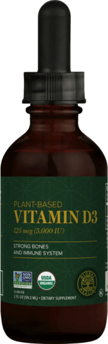 Goedkoopste Plant-Based Vitamin D3 (vegan) - 60ml - Global Healing