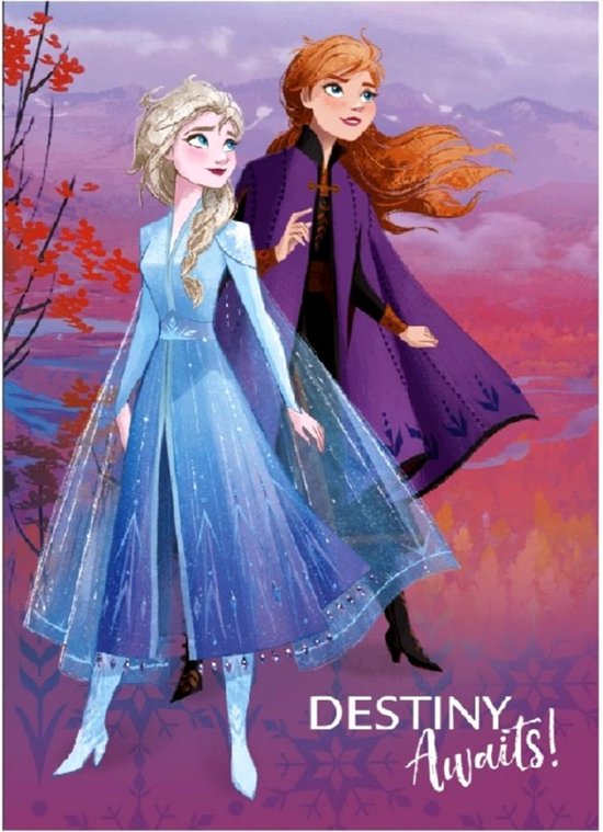 Disney Frozen Fleece deken Anna & Elsa - 100 x 140 cm