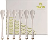 Tokyo Design Studio Nippon White lepelset - 13cm - 6 stuks