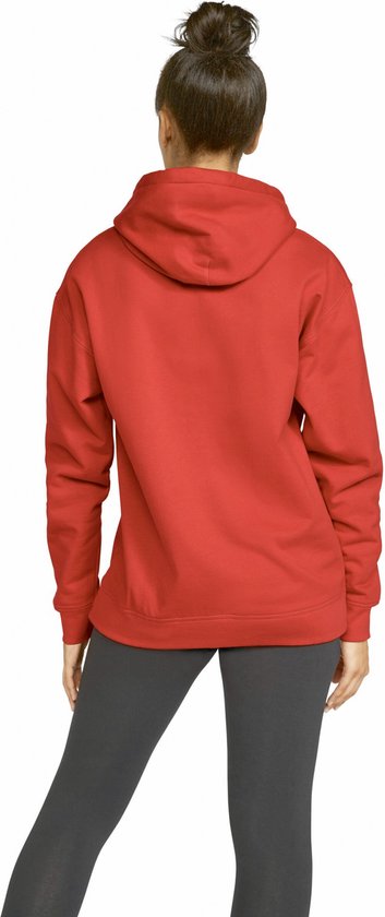 Sweatshirt Unisex XL Gildan Lange mouw Red 80% Katoen, 20% Polyester