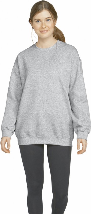 Sweatshirt Unisex Gildan Ronde hals Lange mouw RS Sport Grey Katoen