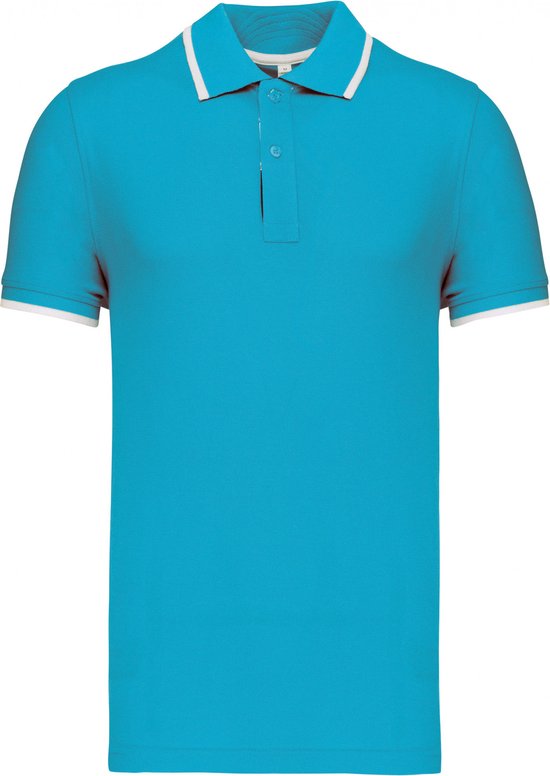 Winovia Korte pyjama voor heren, 100% katoen, met knopen, lichte