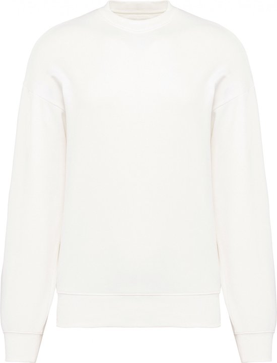 Sweatshirt Unisex M Kariban Ronde hals Lange mouw Off White 85% Katoen, 15% Polyester