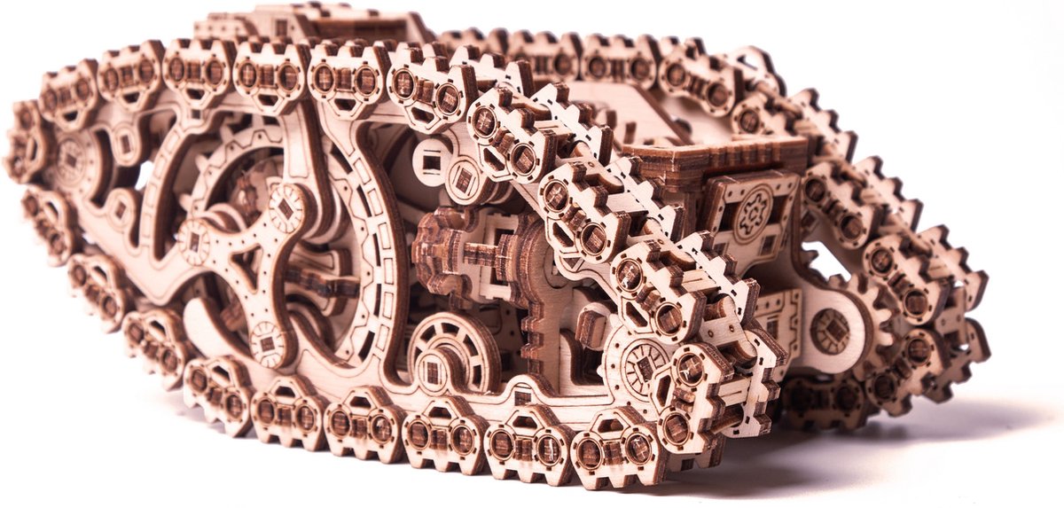 Wood Trick - Modelbouw 3D houten puzzel - Stoom tank - Steam tank (WDTK030) - 381 stuks - Geen lijm noch verf nodig! — afbeelding 16