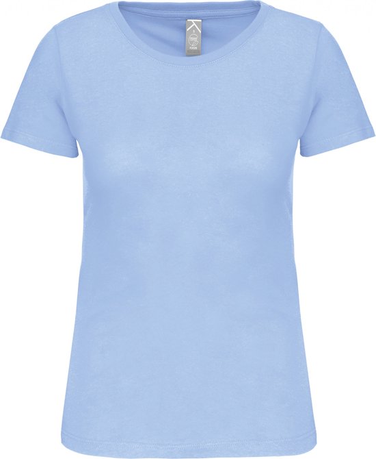 T-shirt Dames XS Kariban Ronde hals Korte mouw Sky Blue 100% Katoen