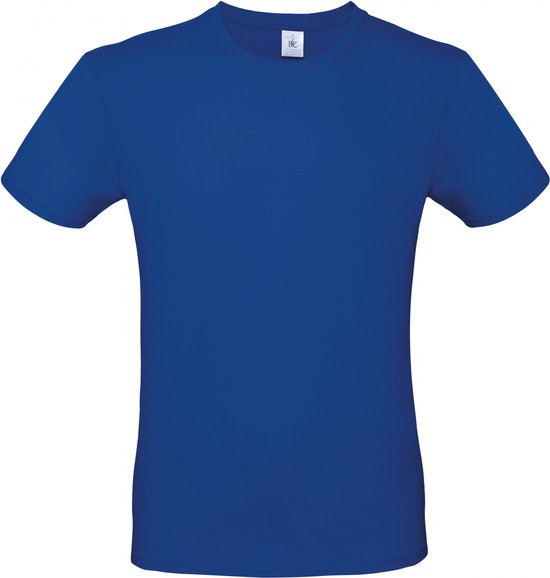 T-shirt Heren XL B&C Ronde hals Korte mouw Royal Blue 100% Katoen