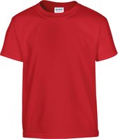Gildan - T-shirt - Rood - maat 176