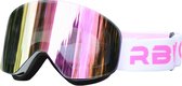 Livano Ski Zonnebril - Skibril - Dames & Heren - Wintersport - UV-Bescherming - Winddicht - Ski Gadgets - Roze