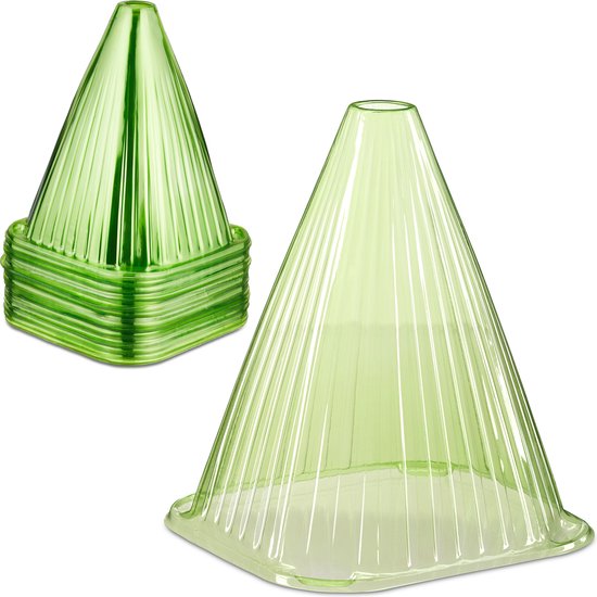 Chapeau pour plantes Relaxdays - lot de 80 - cloche pour plantes - protection des plantes contre le gel - plastique