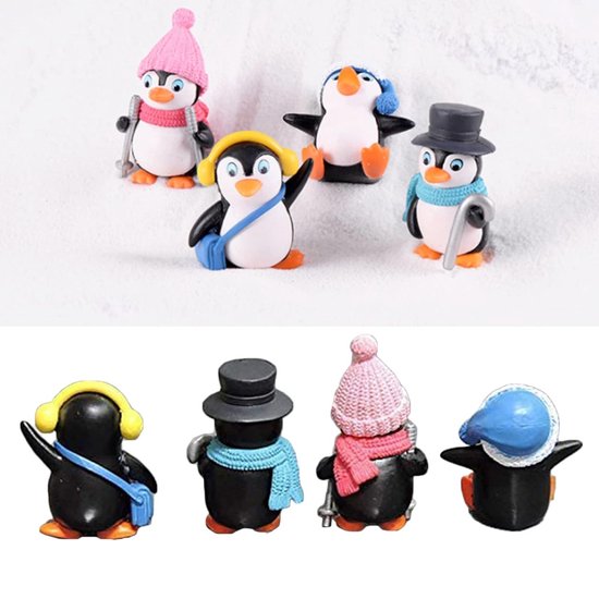30 Stück Mini-Pinguin Figuren Aus Harz – Niedliche Deko Für Cupcakes, Feengarten & DIY – Mehrere Stile