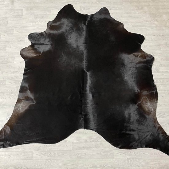 Lederstore Koeienhuid zwart bruin 225x230cm XL