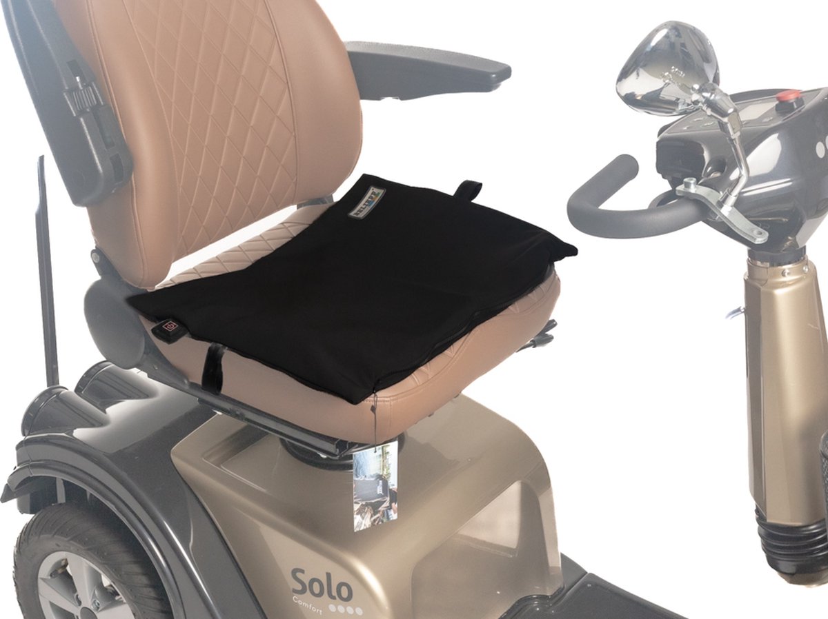 Goedkoopste Belieff® Elektrische heating systeem scootmobiel – powerbank - draadloos- waterproof - zwart - Voor dames en heren – 100 warmte garantie