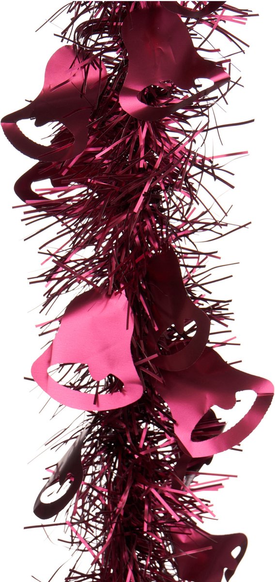 Arte r Kerstslinger - donkerrood - folie - 200 x 12 cm - lametta