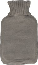 DID Bouillotte avec housse tricotée - gris - 2L - bouillottes pour pieds/corps au chaud