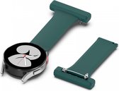 Universeel Smartwatch 20MM Siliconen Bandje Geschikt Voor Verpleegkundigen - Geschikt Voor Dames - Groen